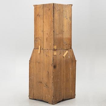 A corner cupboard, probably Värmland, dated 1822.
