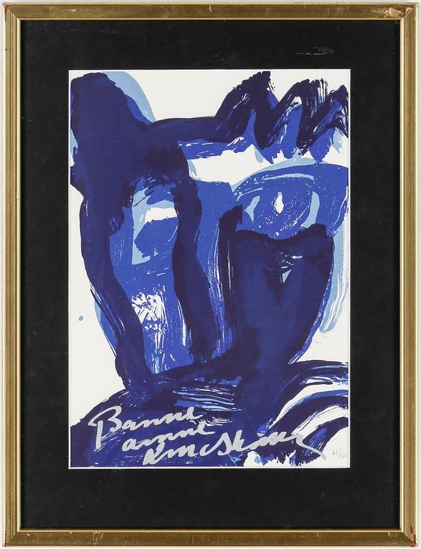 BENGT LINDSTRÖM, litografi, signerad och numrerad 65/150.