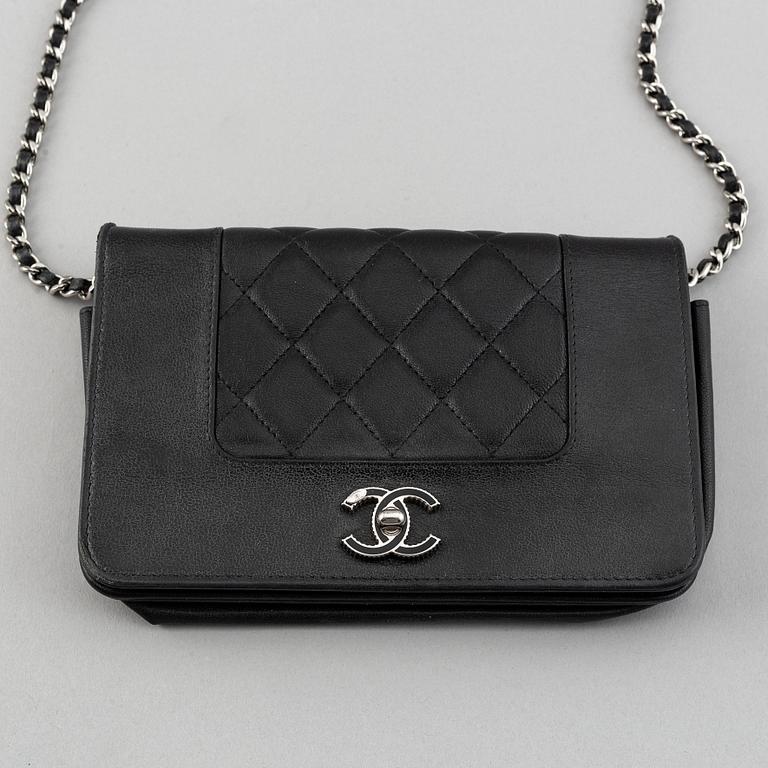 Chanel, a black leather 'Mademoiselle' handbag, 2016-2017.
