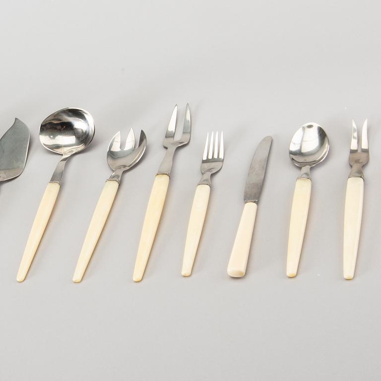 BESTICKSCHATULL med BESTICK ca 113 + 9 dlr, Stigbolaget Malmö 1960-tal.