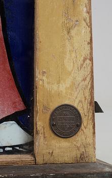 GODISAUTOMAT, "Nisses äkta bröstkarameller", M & L Thorengard, Köpenhamn, 1920/30-tal.