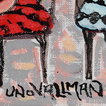 UNO VALLMAN, olja på duk, sign.