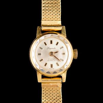 DAMARMBANDSUR, 18 k, Lagonda. Vikt m urverk ca 20 g.