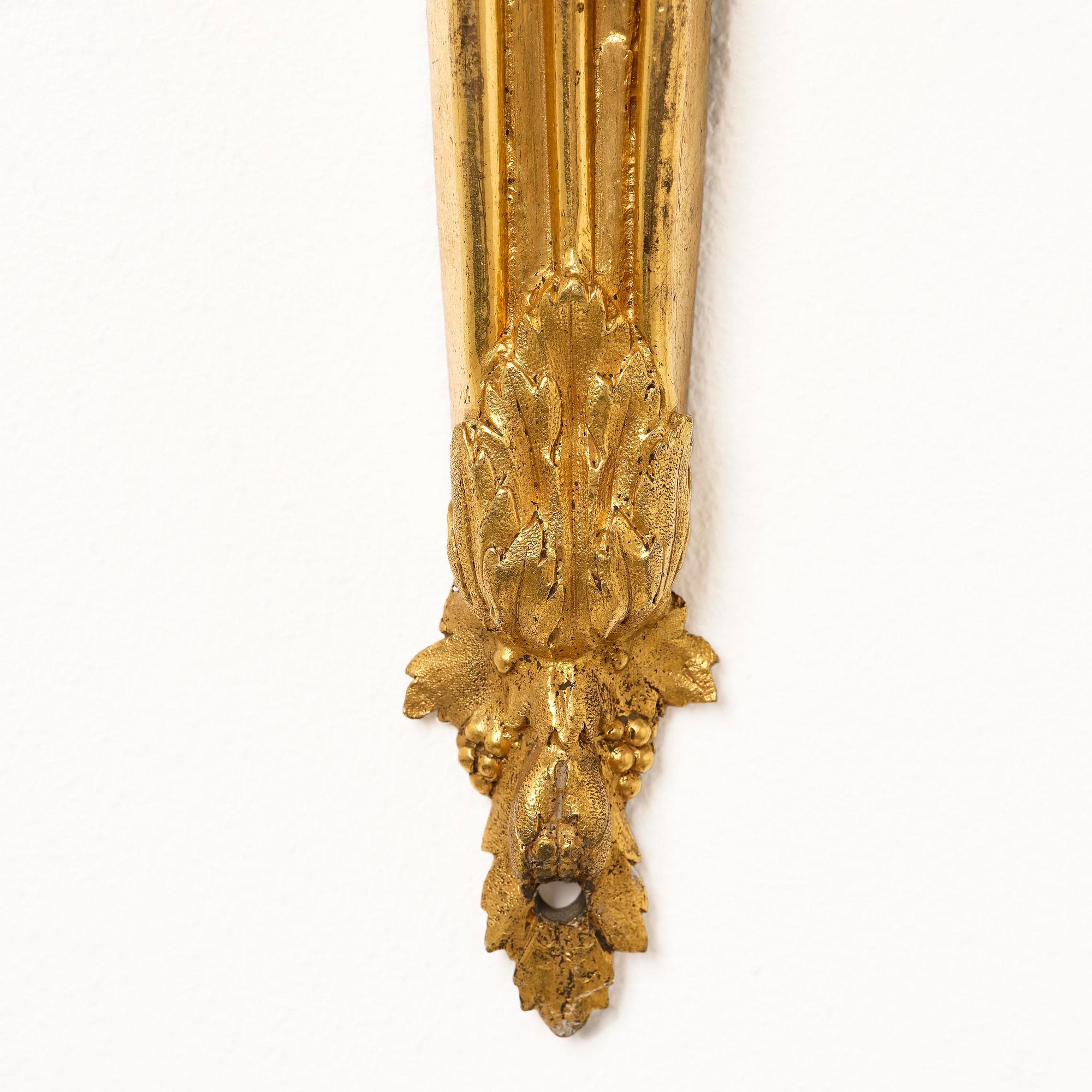 Appliquer, ett par, för tre ljus, Nordeuropa, sent 1700-tal, Louis XVI.