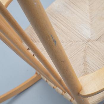 Hans J Wegner, a 'J 16' rocking chair, FDB Möbler.