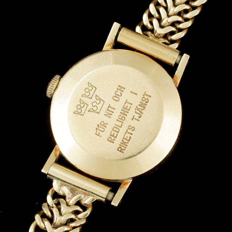 ARMBANDSUR, dam, Certina, band 18k guld. Totalvikt 25g.