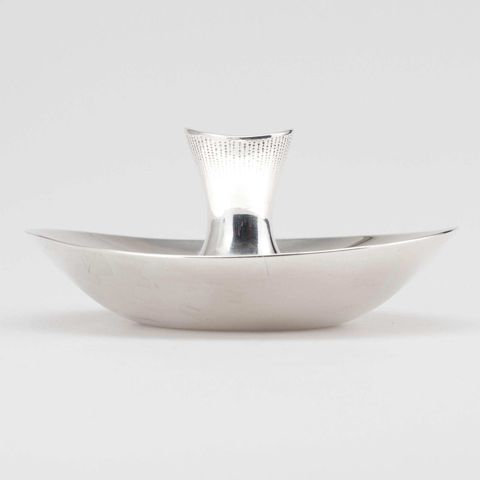 LJUSSTAKE, silver, Tapio Wirkkala, Helsingfors 1960.