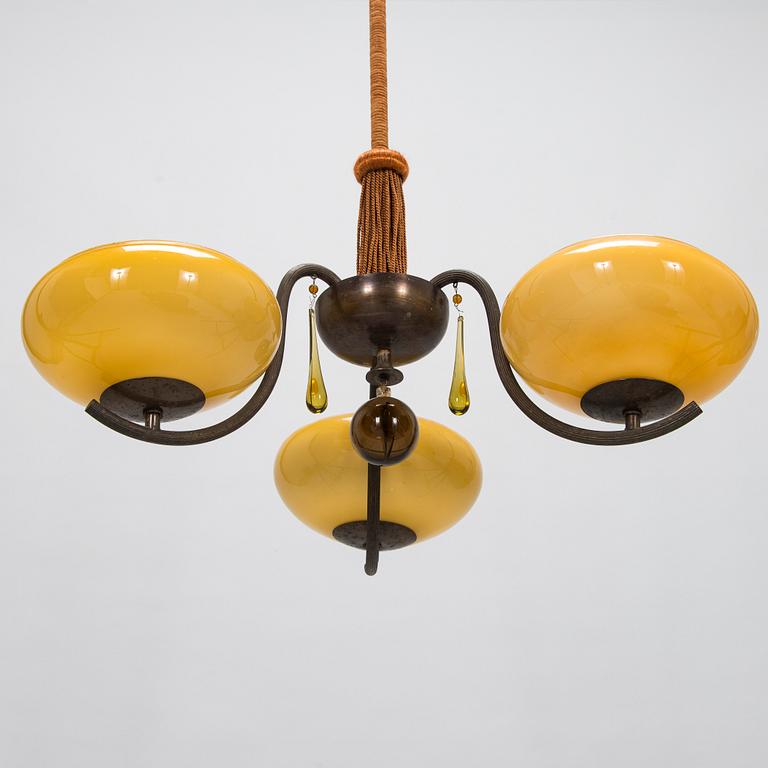 Paavo Tynell, A 1930's '1456/3' pendant light for Taito.