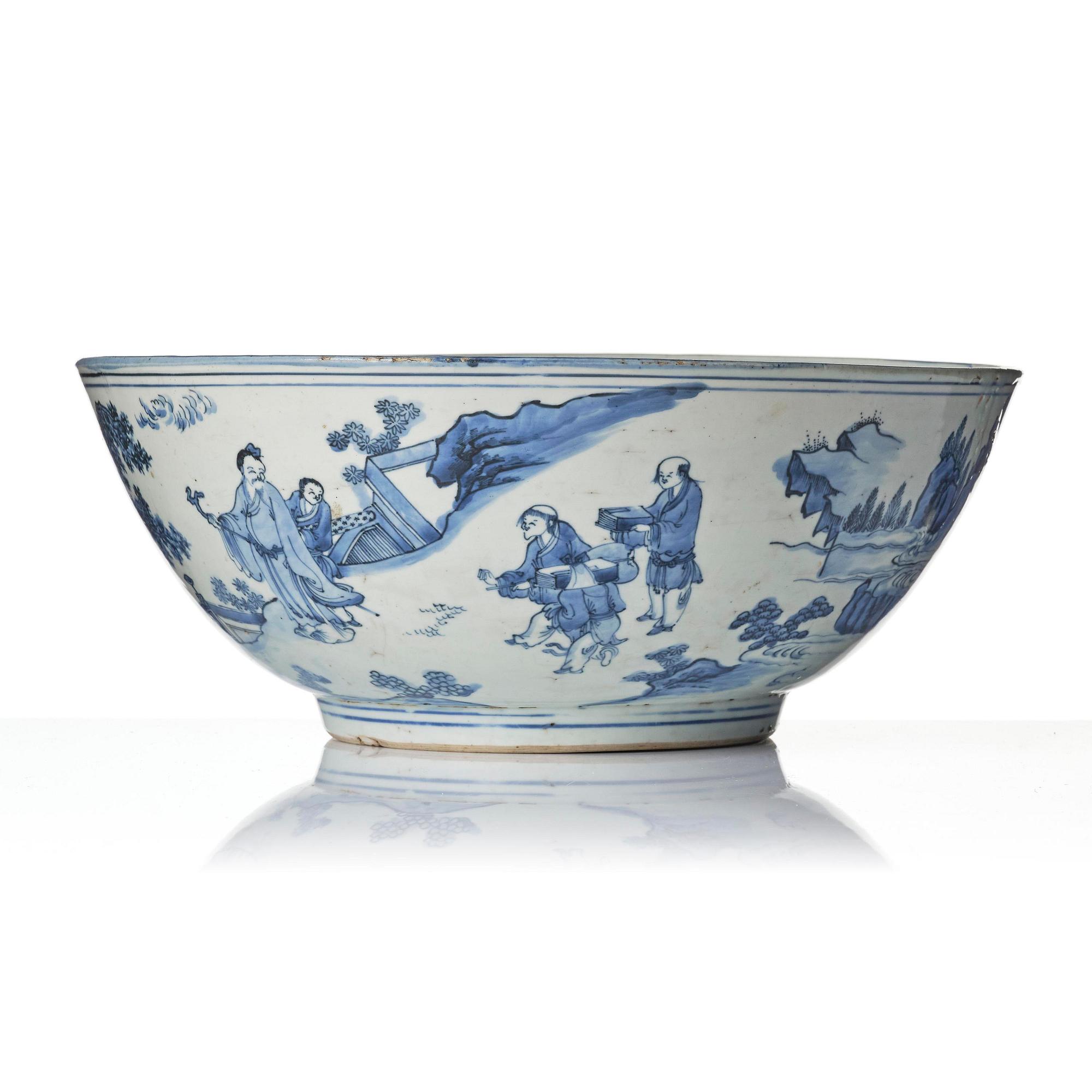 Praktskål, porslin. Mingdynastin, Chongzhen (1627–1644).