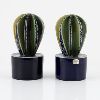 Marianne Westman, two cactus figurines, Rörstrand, Sweden.
