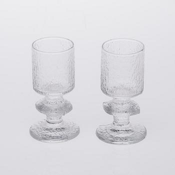 PARTI GLAS, 8 delar, "Senaattori", Timo Sarpaneva, Iittala.
