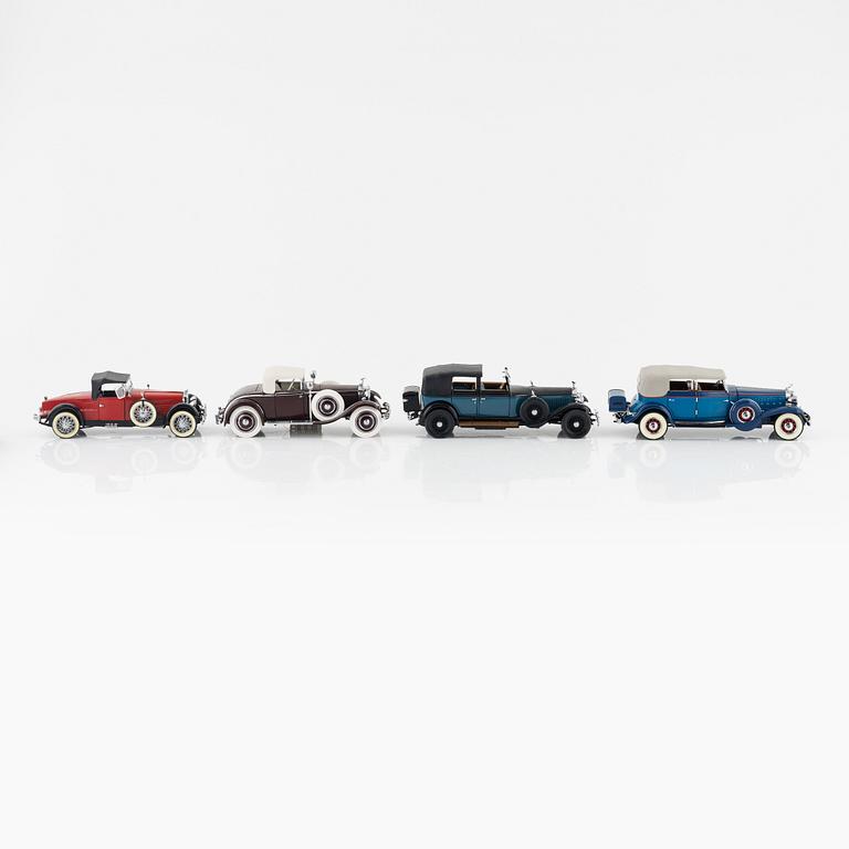 Nine die cast model cars, Franklin Mint.