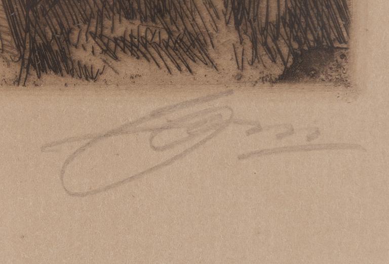 Anders Zorn, "Gammal knekt".