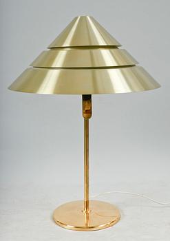 BORDSLAMPA, mässing, Hans-Agne Jacobsson AB, Markaryd, Sweden, 1900-talets andra hälft.