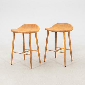 Jonas Lindvall, a pair of bar stools, "Miss Holly", Stolab 2021.