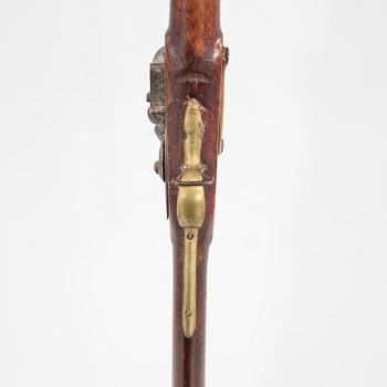 A British Tower and I Salter flintlock musket and bayonet, first half of the 19th century.