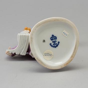 A Ludwigsburg porcelain figure of a street vendor, Germany, 1970's.