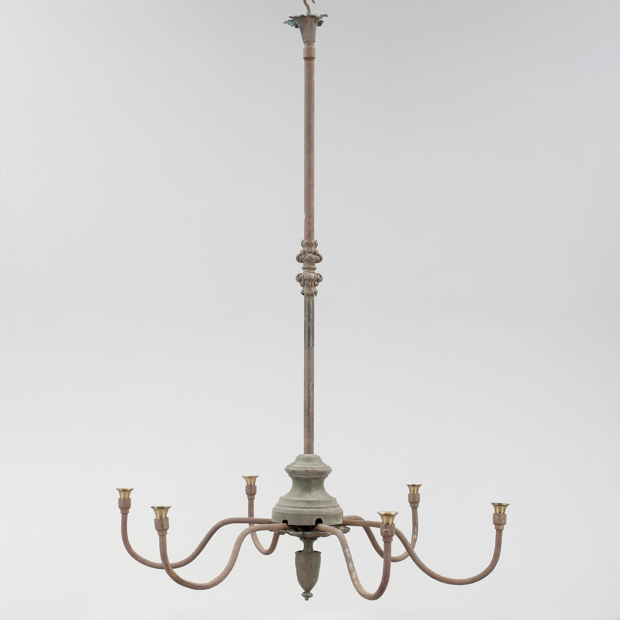 LJUSKRONA, 1800-tal. Höjd ca 160 cm.