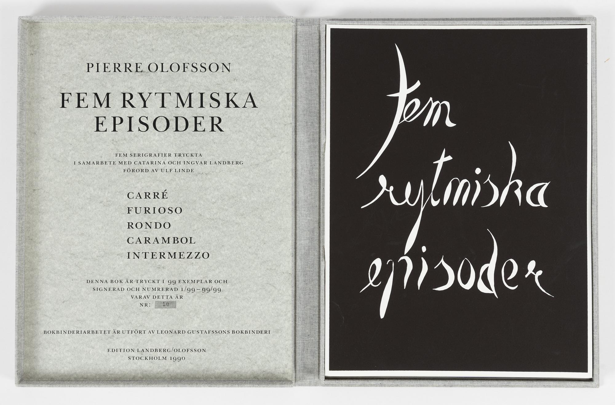 Pierre Olofsson, " Fem rytmiska episoder".