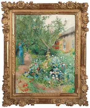 Carl Larsson, Garden Scene from Marstrand on the West Coast of Sweden.