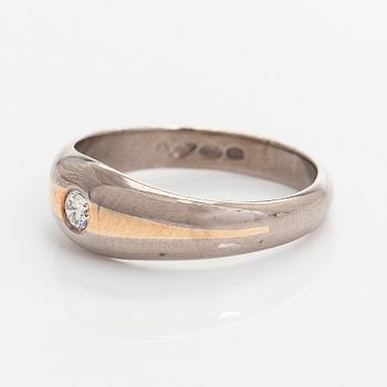 Ring, brilliant cut diamond, 14K white gold, Finland 1999.