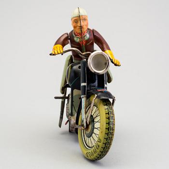 A tinplate Arnold Mac 700 motorcycle, Germany, 1950s.