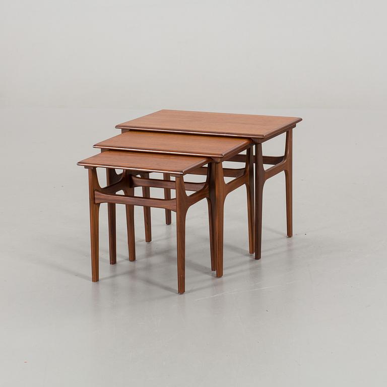 SATSBORD, 3 delar teak. Danmark,