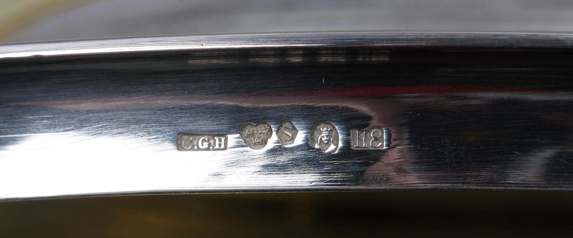 SKÅL MED LOCK, silver, CG Hallberg, Stockholm troligen 1934.