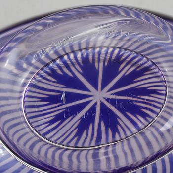 SKÅL, glas, slipgraal, Edward Hald Orrefors, signerad.