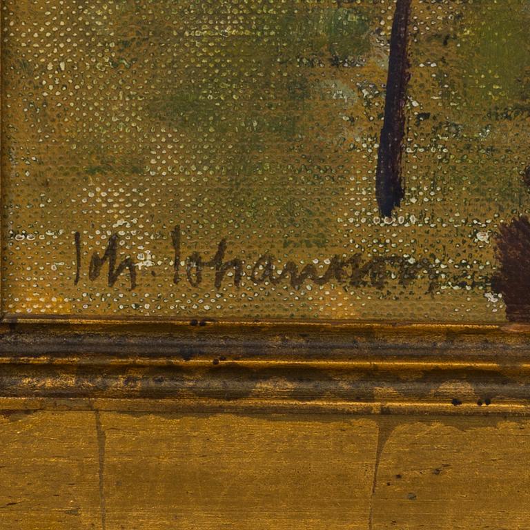 JOHAN JOHANSSON, oil on canvas, and a book.