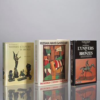 BÖCKER, 3 st, konsthantverk/konst, 1970-tal.