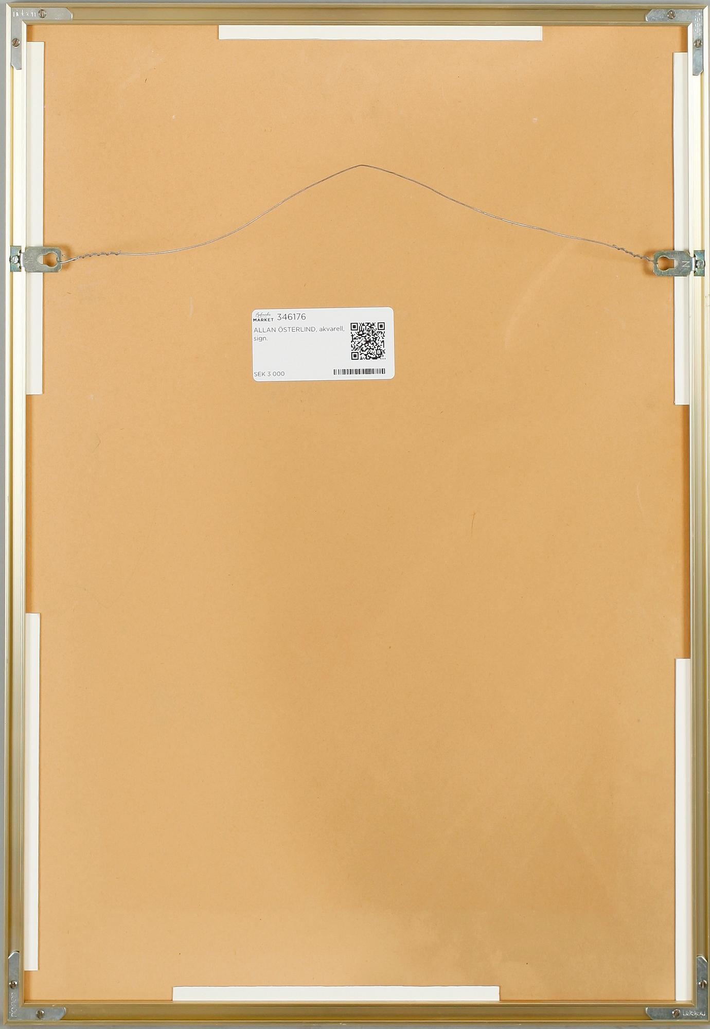 ALLAN ÖSTERLIND, akvarell, sign.