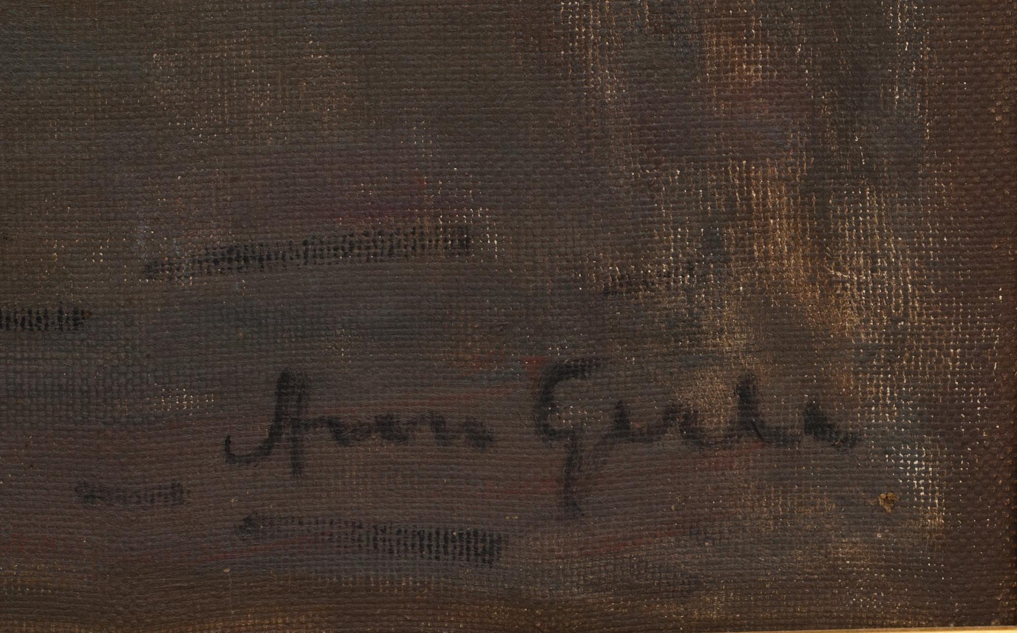 ARON GERLE, olja på duk, signerad.