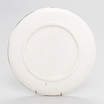 Oiva Toikka, dekorationsfat, keramik, signerad Los Angeles Marjalle Oiva Rakkaudella 05.10. 1996.