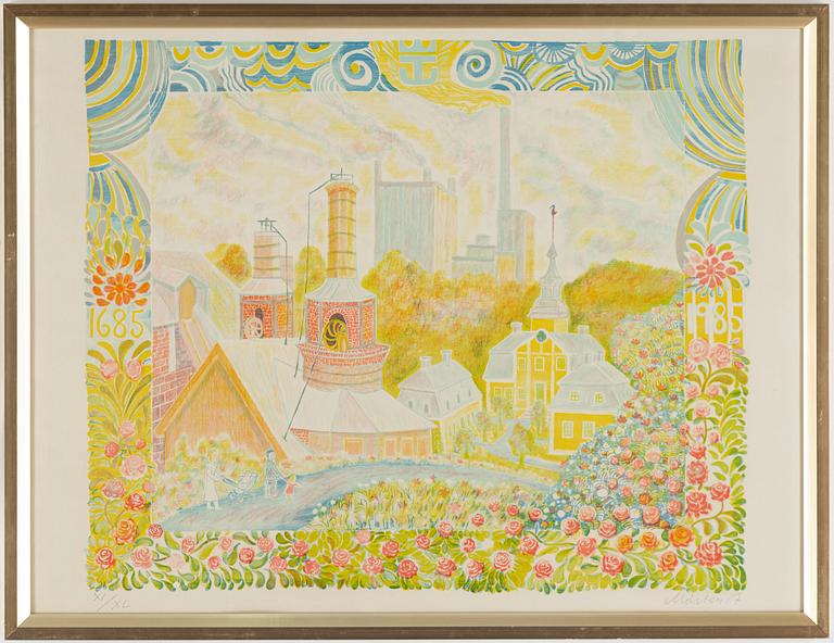 Mårten Andersson, lithograph in colours, signed XI/XL.