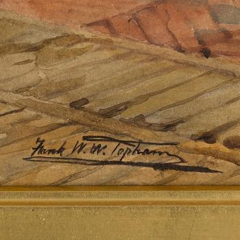 FRANK WILLIAM WARWICK TOPHAM, watercolour, signed.