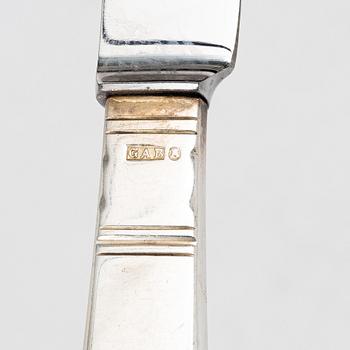 Jacob Ängman, Silver cutlery parts, "Rosenholm", GAB, including Stockholm 1967 (31 pieces).