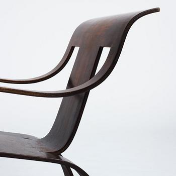 Gerald Summers, an easy chair, probably executed on license in Sweden for Makers of Simple Furniture, 1930-40's.