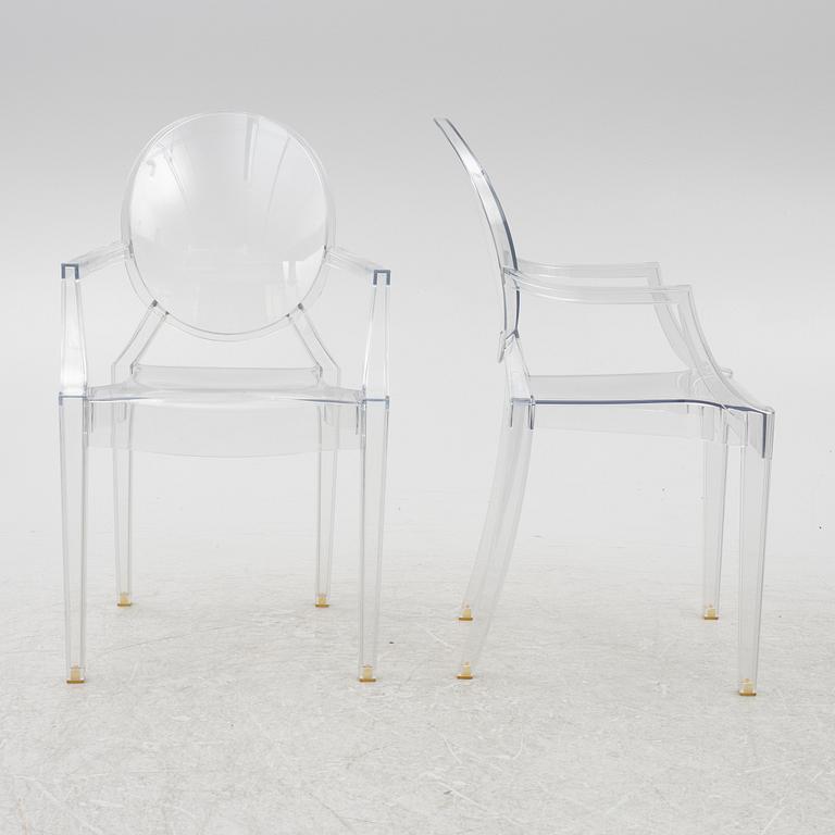 Philippe Starck, six 'Louis Ghost' armchairs, Kartell.