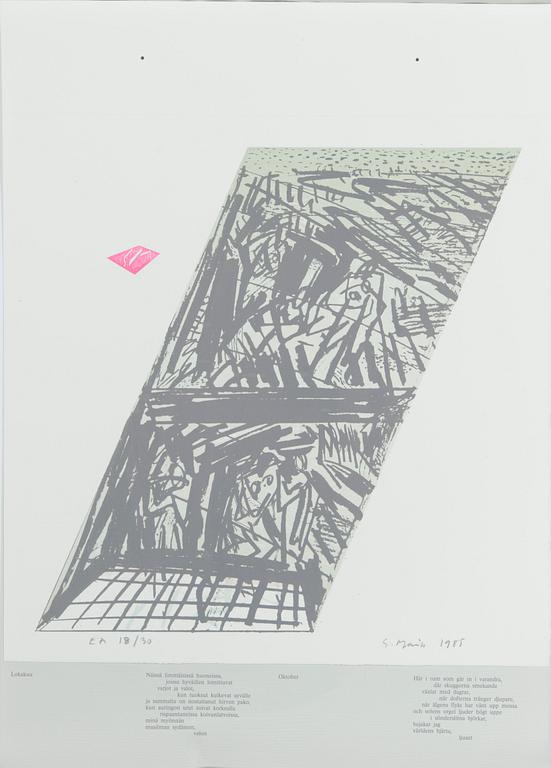 Grafikportfölj, 12 st, "Ljusets år".