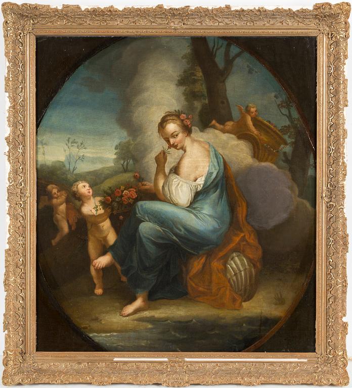 OKÄND KONSTNÄR, olja på duk, 1700-tal.