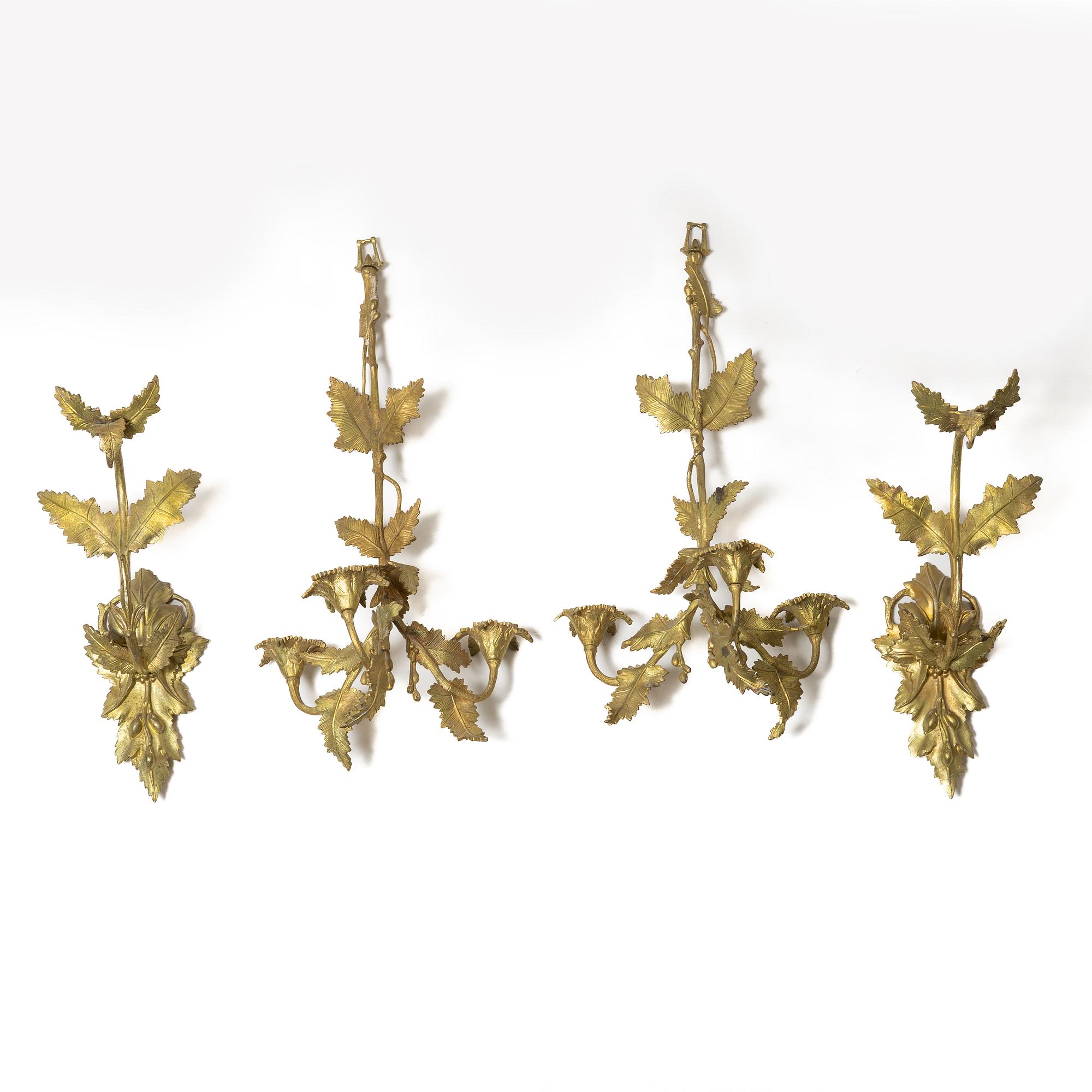 A pair of Oscarian wall appliques, late 19th century.