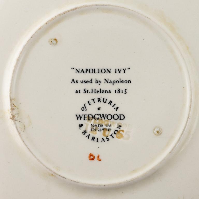 A 56-piece coffee and tea service, 'Napoleon Ivy', creamware, Wedgwood, England.