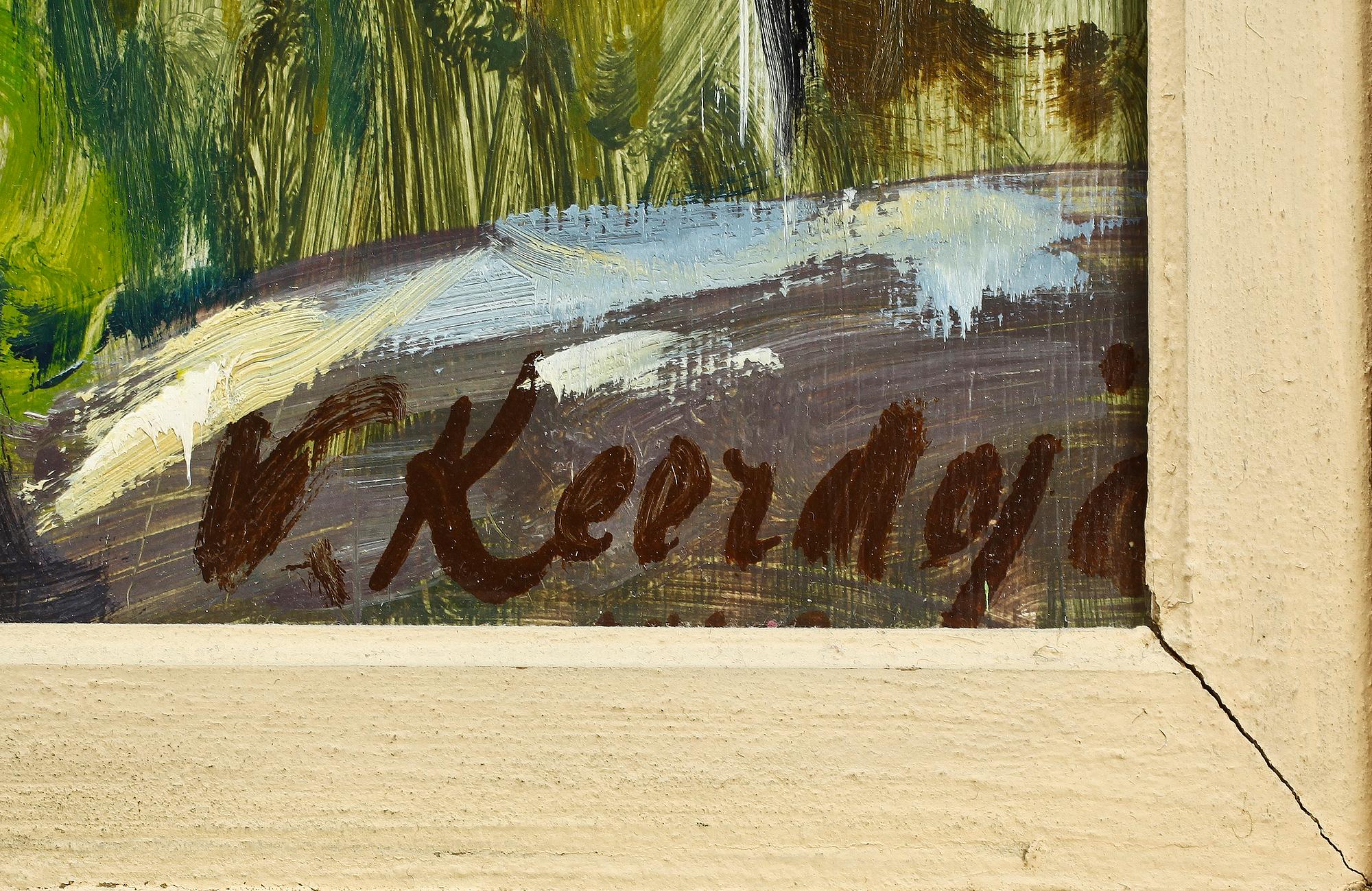 VERONIKA KEERDOJA, olja på pannå, sign.