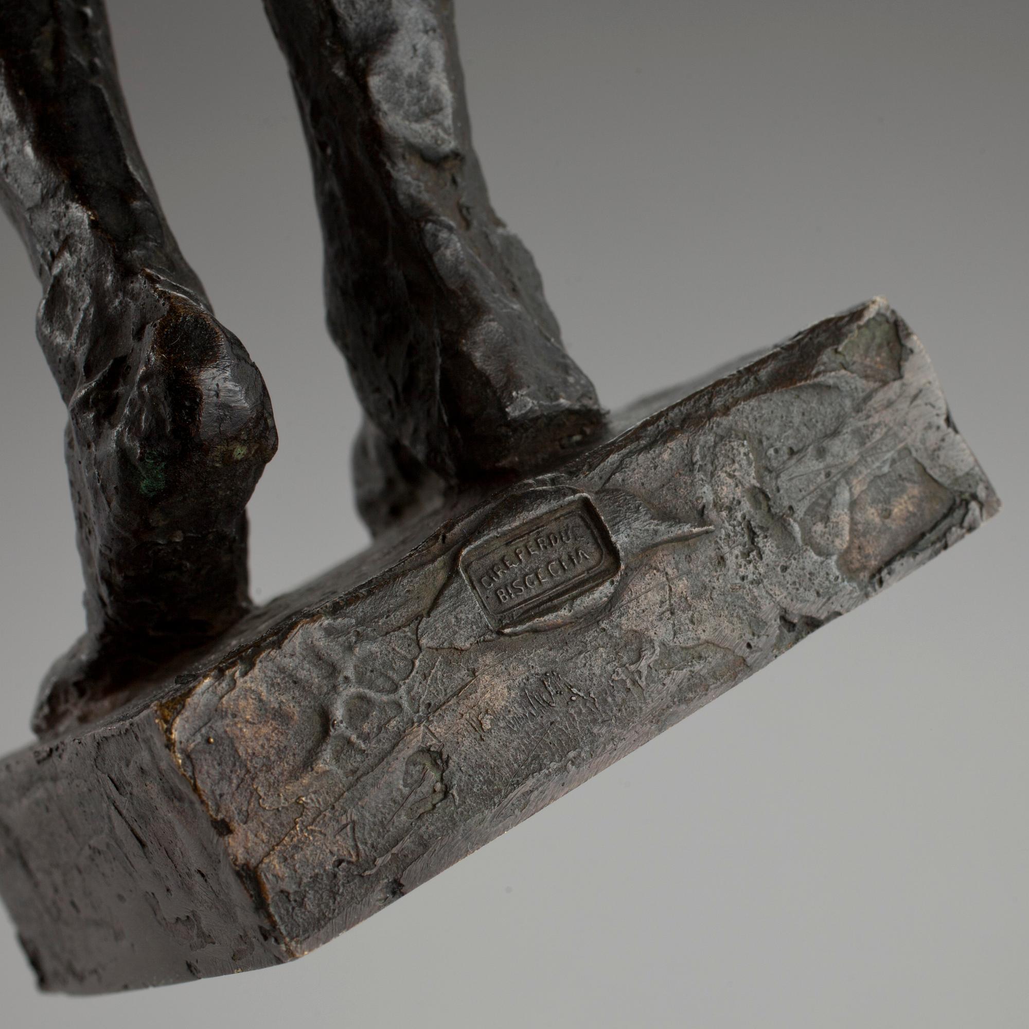 CURT THORSJÖ, skulptur, brons, otydligt signerad, numrerad 6/8, gjutarmärkt Bisceglia Cire Perdue.