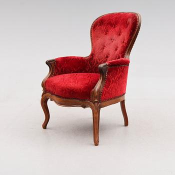FÅTÖLJ, 1800-talets andra hälft.
