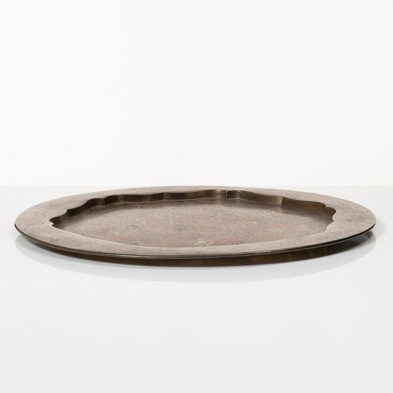 Fat, silver and enamelled copper, Kashmir, north India, circa 1900.