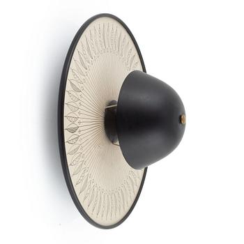 Hans-Agne Jakobsson,  vägglampa, modell "S 1744", Hans-Agne Jakobsson AB, Markaryd, 1950-tal.
