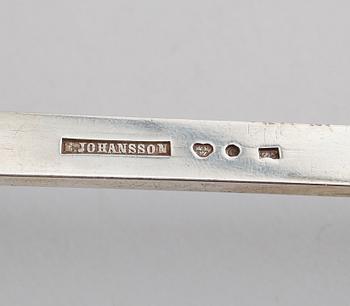 SOPPSLEV, silver, E Johansson, 1878. Vikt ca 258 gram.