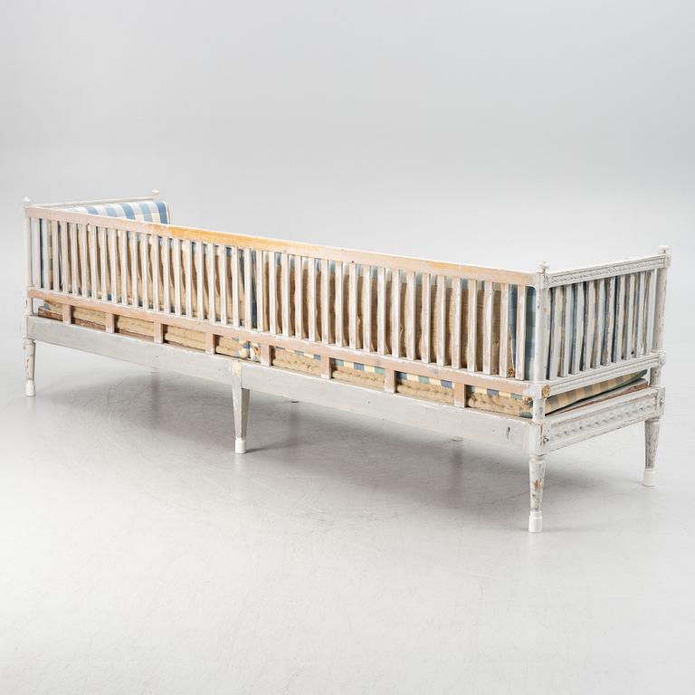 A Gustavian style sofa, 19th century.